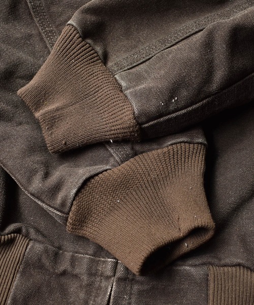 Carhartt（カーハート）の「【ヴィンテージ古着】Carhartt/カーハート ダック地 アクティブパーカー（ブルゾン・メンズ・ブラウン・MEDIUM）」の3枚目の写真