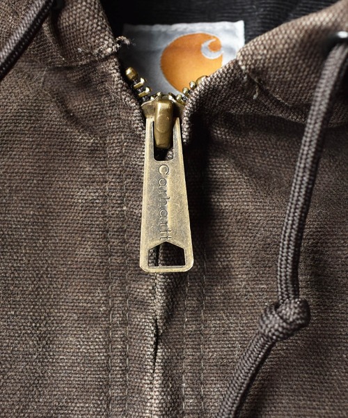 Carhartt（カーハート）の「【ヴィンテージ古着】Carhartt/カーハート ダック地 アクティブパーカー（ブルゾン・メンズ・ブラウン・MEDIUM）」の6枚目の写真