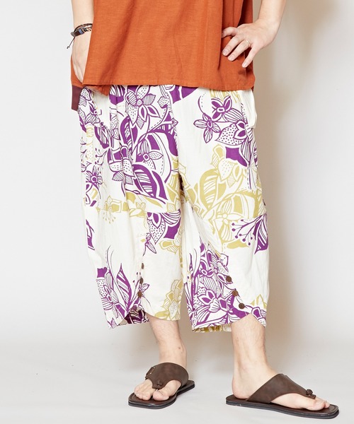 チャイハネ 和モダン 花柄men Sサルエルパンツ その他パンツ チャイハネ チャイハネ のファッション通販 Zozotown