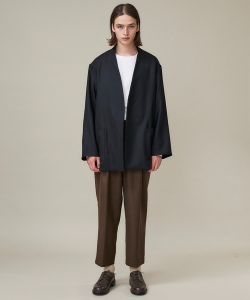 STUDIOUS（ステュディオス）の「【marka/MARKAWARE】LAPELLESS SHIRT