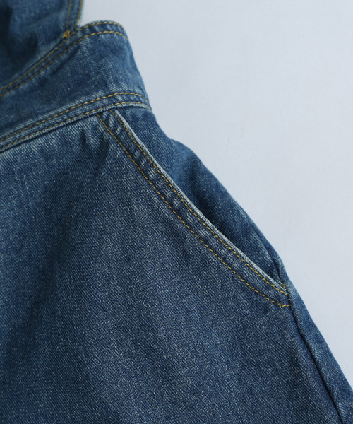 La-gemme（ラジェム）の「フロントボタンジャンパースカート（ジャンパースカート・レディース・ブラウン/インディゴブルー/アイボリー/ブラック・S/M/L）」の9枚目の写真