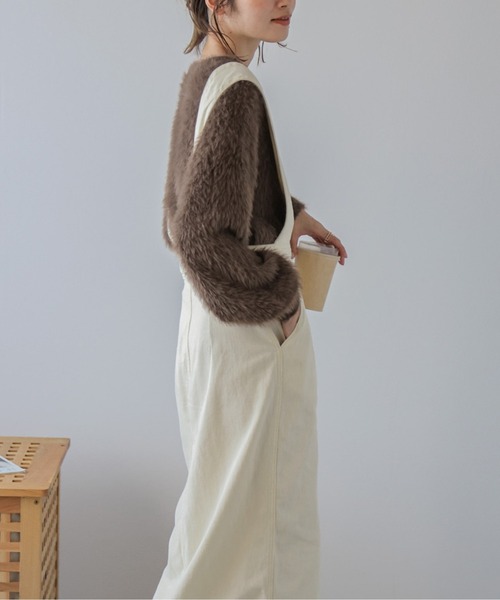 La-gemme（ラジェム）の「フロントボタンジャンパースカート（ジャンパースカート・レディース・ブラウン/インディゴブルー/アイボリー/ブラック・S/M/L）」の20枚目の写真