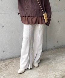 CAPRICIEUX LE'MAGE | スエードイージーフレアパンツ(その他パンツ)