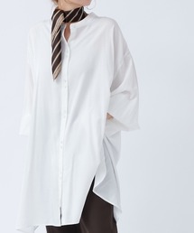 DouDou | 2連ボタンBIGチュニックシャツ(シャツ/ブラウス)