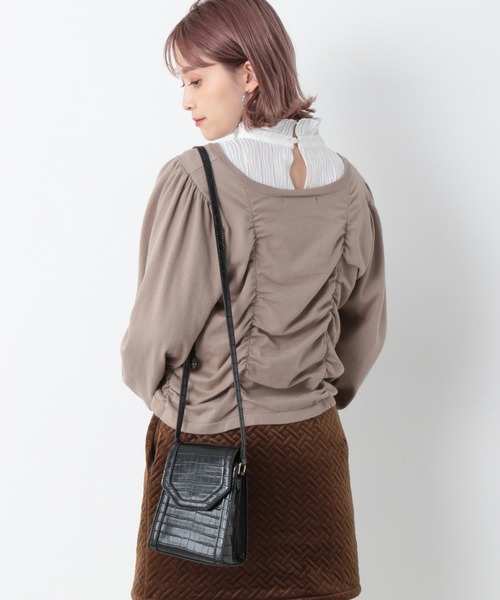 Heather（ヘザー）の「フロントシャーリングニット 924976