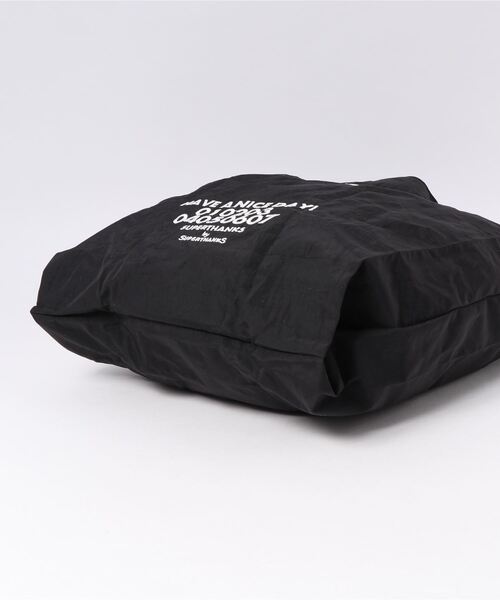 SUPERTHANKS（スーパーサンクス）の「【Ja】【SUPERTHANKS】HAVE A NICE DAY! ECO BAG（エコバッグ/サブバッグ・レディース・ホワイト/ブラック・FREE）」の6枚目の写真