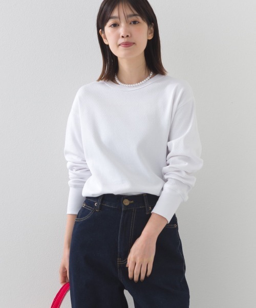 OMNES（オムネス）の「ユニセックス ハニカムストレッチプルオーバーTシャツ（Tシャツ/カットソー・メンズ・ホワイト/ブラック/ベージュ/ブルーグレー/ラベンダー/ブラウン/ライトグレー/アイボリー/ネイビー・SMALL/MEDIUM/LARGE/X-LARGE）」の11枚目の写真