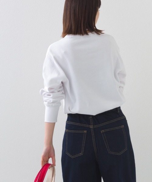 OMNES（オムネス）の「ユニセックス ハニカムストレッチプルオーバーTシャツ（Tシャツ/カットソー・メンズ・ホワイト/ブラック/ベージュ/ブルーグレー/ラベンダー/ブラウン/ライトグレー/アイボリー/ネイビー・SMALL/MEDIUM/LARGE/X-LARGE）」の13枚目の写真