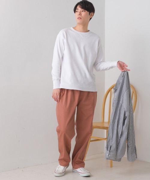 OMNES（オムネス）の「ユニセックス ハニカムストレッチプルオーバーTシャツ（Tシャツ/カットソー・メンズ・ホワイト/ブラック/ベージュ/ブルーグレー/ラベンダー/ブラウン/ライトグレー/アイボリー/ネイビー・SMALL/MEDIUM/LARGE/X-LARGE）」の15枚目の写真