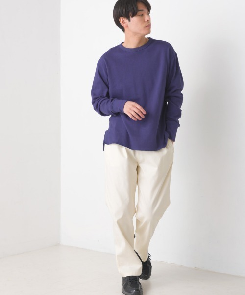 ねむ ユニセックス ハニカムストレッチプルオーバーTシャツ（Tシャツ