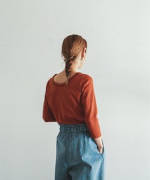 FIL DE FER | バスクテレコ ９分袖カットソー(Tシャツ/カットソー)