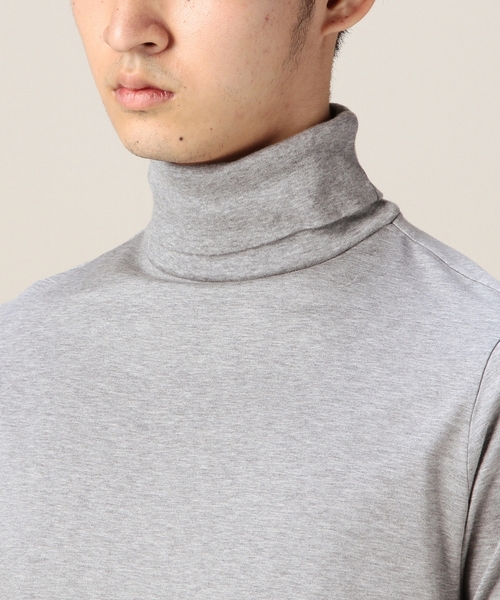 BEAUTY&YOUTH UNITED ARROWS（ビューティーアンドユースユナイテッドアローズ）の「BY クリア コットン タートルネック ◆（Tシャツ/カットソー・メンズ・ホワイト/グレー・X-LARGE/LARGE/MEDIUM/SMALL）」の10枚目の写真