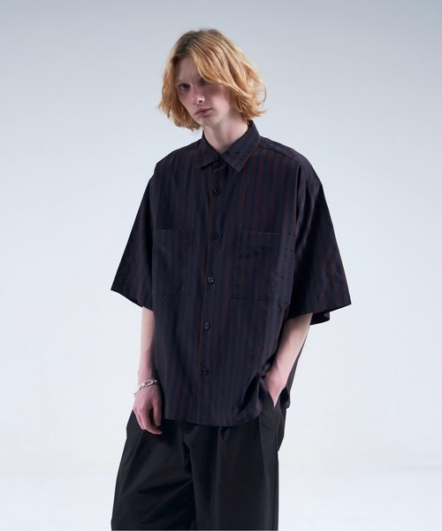 DOOPZ（ドープス）の「Wrinkle air stripe shirt / リンクルエア