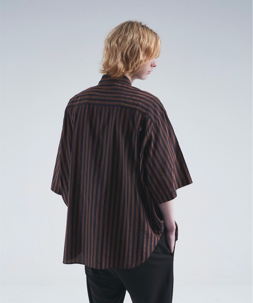 DOOPZ（ドープス）の「Wrinkle air stripe shirt / リンクルエア