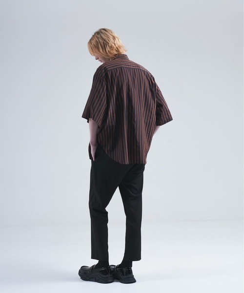 DOOPZ（ドープス）の「Wrinkle air stripe shirt / リンクルエア