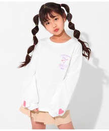 ANAP kids（アナップキッズ）の「袖ハートラメプリントトレーナー（スウェット・キッズ）」