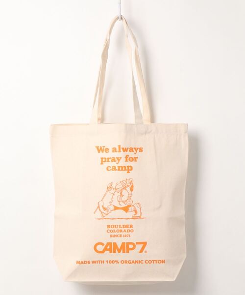 CAMP7(キャンプセブン)の「CAMP7 organic CANVAS TOTE/オーガニックコットン使用(トートバッグ・メンズ・ブラック/オレンジ/パープル・FREE)」の8枚目の写真
