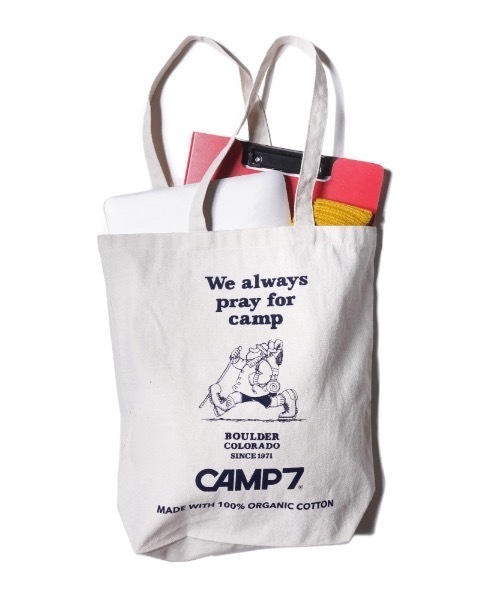 CAMP7(キャンプセブン)の「CAMP7 organic CANVAS TOTE/オーガニックコットン使用(トートバッグ・レディース・ブラック/オレンジ/パープル・FREE)」の9枚目の写真
