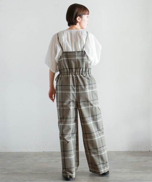 NOMBRE IMPAIR(ノンブルアンペール)の「クラシックチェック サロペット(サロペット/オーバーオール・レディース・ベージュ/ブラック・FREE)」の13枚目の写真
