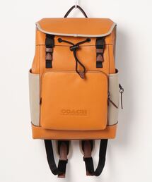 未使用✨COACH リーグ フラップ バックパック リュックサック レザー 黄色 公式】COACH – コーチ | リーグ フラップ バックパック カラー