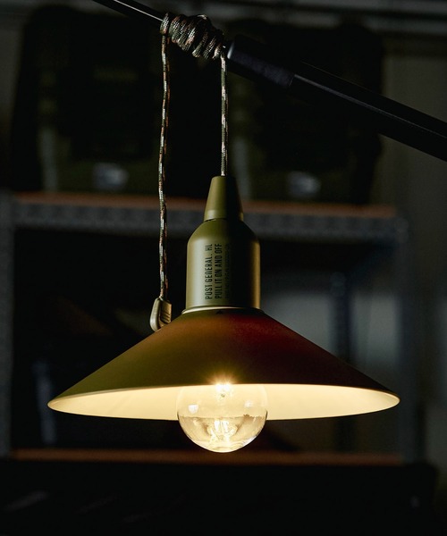 POST GENERAL（ポストジェネラル）の「POSTGENERAL HANG LAMP TYPE2 (ポストジェネラル )（アウトドアグッズ・メンズ・オリーブドラブ/ブラック/ホワイト/サンドベージュ・FREE）」の4枚目の写真