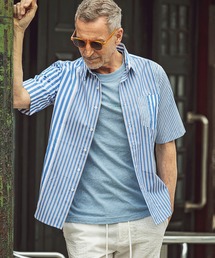 VIKTOR&ROLF | ストライプパッチワーク半袖シャツ(シャツ/ブラウス)