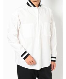 リブ切替シャツ