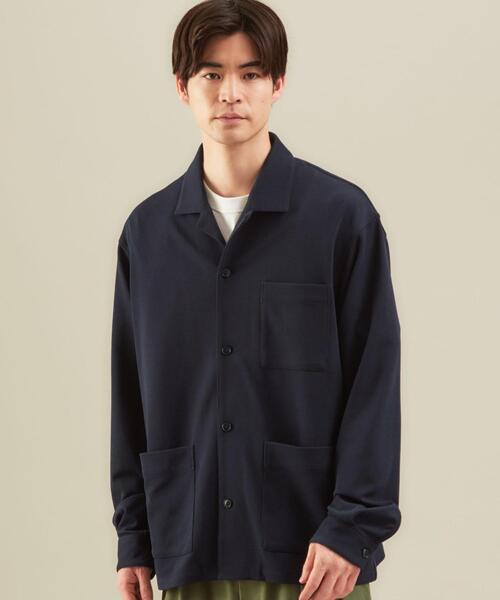 green label relaxing（グリーンレーベルリラクシング）の「CM ミラノリブ カット ジャケット（カーディガン/ボレロ・メンズ・ダークグリーン/ライトグレー/ネイビー・LARGE/X-LARGE/MEDIUM/SMALL）」の10枚目の写真