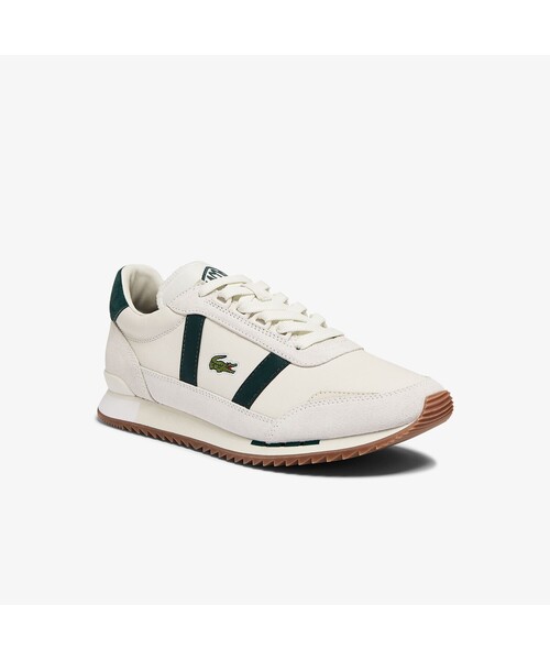 LACOSTE（ラコステ）の「メンズ PARTNER RETRO 0721 1（スニーカー・メンズ・オフホワイト/ホワイト×グリーン・26.5cm/28.0cm/27.0cm/28.5cm/25.5cm/25.0cm/26.0cm）」の2枚目の写真