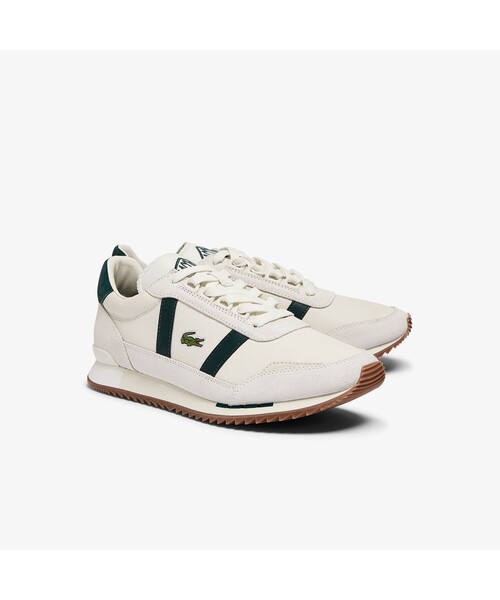 LACOSTE（ラコステ）の「メンズ PARTNER RETRO 0721 1（スニーカー・メンズ・オフホワイト/ホワイト×グリーン・26.5cm/28.0cm/27.0cm/28.5cm/25.5cm/25.0cm/26.0cm）」の3枚目の写真