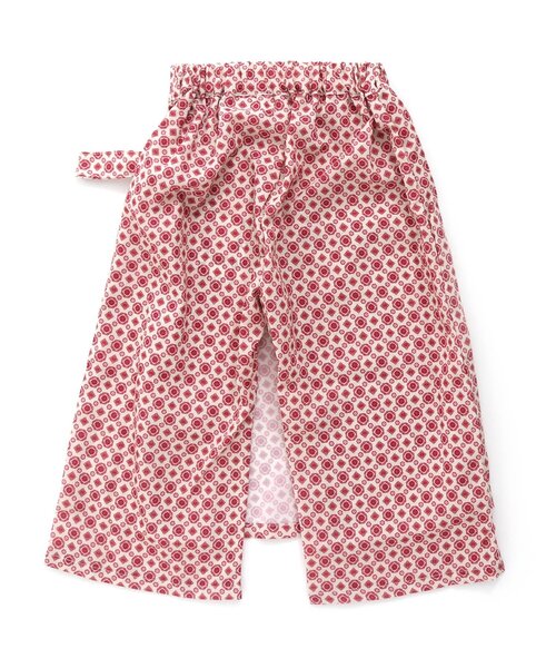 Otonato（オトナト）の「ラップ総柄パンツ 9分丈【親子でおそろいリンクコーデ】（その他パンツ・キッズ・ネイビー/レッド・90/100/110/120/130/140）」の5枚目の写真