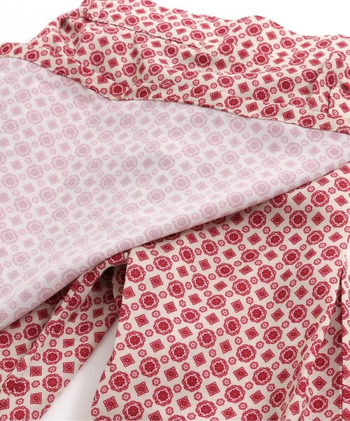 Otonato（オトナト）の「ラップ総柄パンツ 9分丈【親子でおそろいリンクコーデ】（その他パンツ・キッズ・ネイビー/レッド・90/100/110/120/130/140）」の4枚目の写真