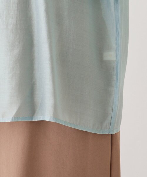 AG by aquagirl（エージーバイアクアガール）の「◆ハイネックシアーブラウス（シャツ/ブラウス・レディース・ブルー/キャメル/ホワイト系/ライトグリーン・40/38/36）」の17枚目の写真