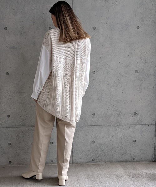 Per sist ence(パーシエンス)の「Per sist ence/パーシエンス リネンライク トラウザーパンツ(その他パンツ・レディース・ベージュ/ブラウン/アイボリー・FREE)」の19枚目の写真