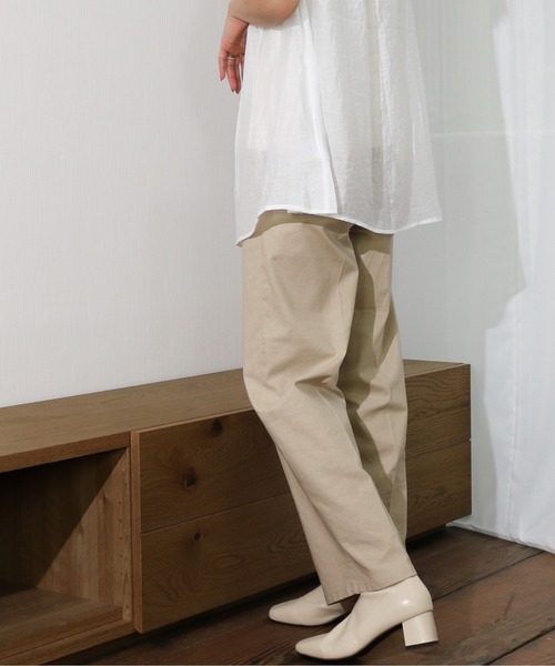 Per sist ence(パーシエンス)の「Per sist ence/パーシエンス リネンライク トラウザーパンツ(その他パンツ・レディース・ベージュ/ブラウン/アイボリー・FREE)」の7枚目の写真