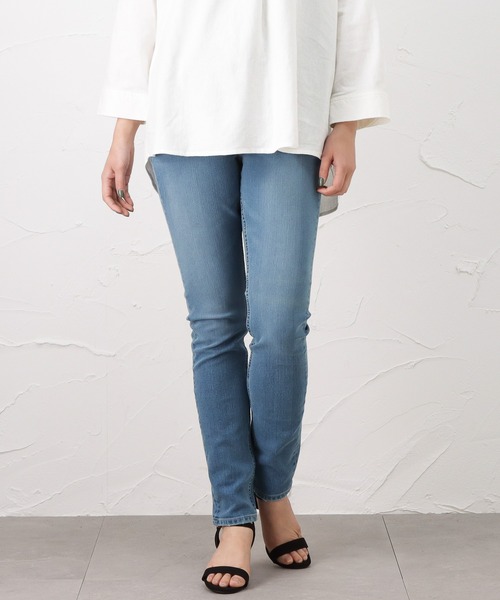 NAVY（ネイビー）の「NAVY JEANS COOL スキニーパンツ（その他パンツ・レディース・ブラック/ベージュ/ブラウン/ダークブルー/ライトインディゴブルー・S/M/L/XS）」の5枚目の写真