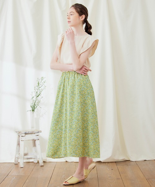 PURIL(ピュリル)の「【PURIL】2WAY仕様 フリルノースリーブブラウス(シャツ/ブラウス・レディース・ブラック/アイボリー/ストライプ・S/M)」の10枚目の写真