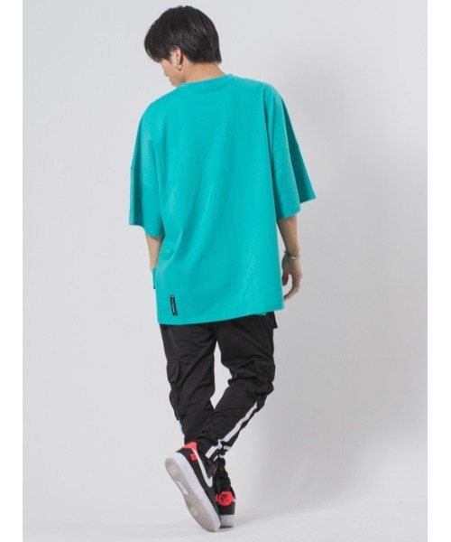 RE730（アールイーセブンサーティー）の「RE730 ローズ刺繍モンスターシルエット半袖Tシャツ（Tシャツ/カットソー・メンズ・ミント/チャコールグレー/ホワイト/ブラック/スモークピンク・M/L）」の11枚目の写真