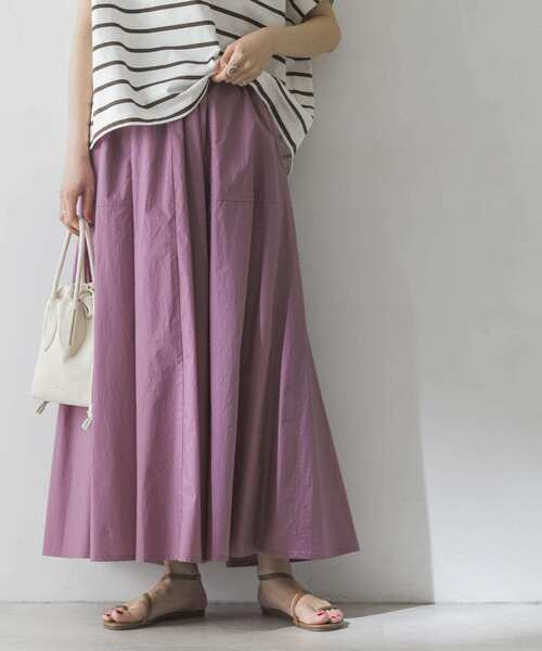 URBAN RESEARCH(アーバンリサーチ)の「コットンギャザーマキシスカート(スカート・レディース・ブラック/パープル系その他/グレー系その他・FREE)」の13枚目の写真