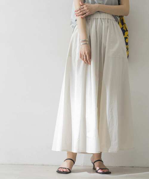 URBAN RESEARCH(アーバンリサーチ)の「コットンギャザーマキシスカート(スカート・レディース・ブラック/パープル系その他/グレー系その他・FREE)」の7枚目の写真