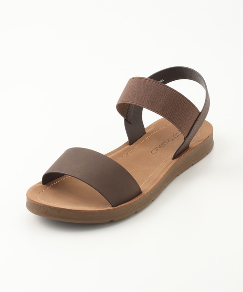 Honeys（ハニーズ）の「ゴム使いフラットサンダル（サンダル・レディース・ブラック/ブラウン/アイボリー・S/M/L）」の6枚目の写真