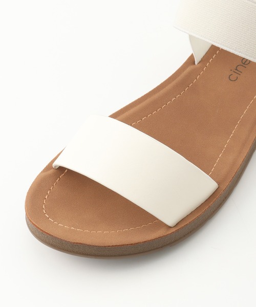 Honeys（ハニーズ）の「ゴム使いフラットサンダル（サンダル・レディース・ブラック/ブラウン/アイボリー・S/M/L）」の8枚目の写真