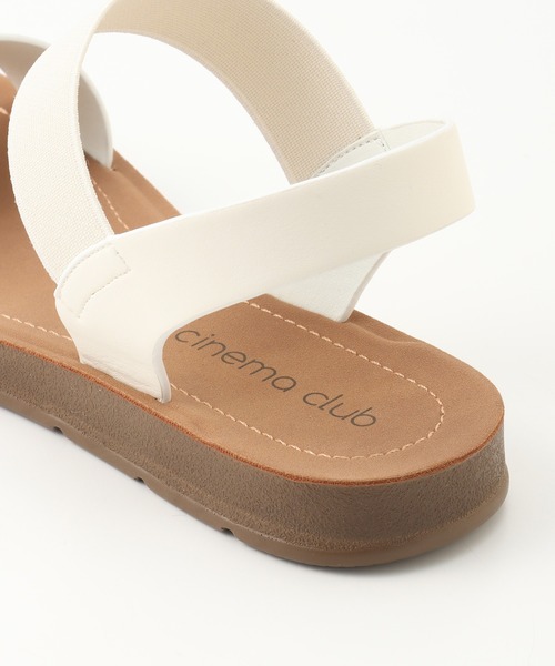 Honeys（ハニーズ）の「ゴム使いフラットサンダル（サンダル・レディース・ブラック/ブラウン/アイボリー・S/M/L）」の9枚目の写真