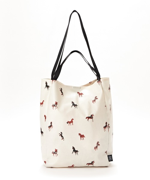 russet（ラシット）の「【ZOZOTOWN限定アイテム】2ハンドルトートバッグ（SA-214-WEB）（トートバッグ・レディース・ベージュ・FREE）」の4枚目の写真