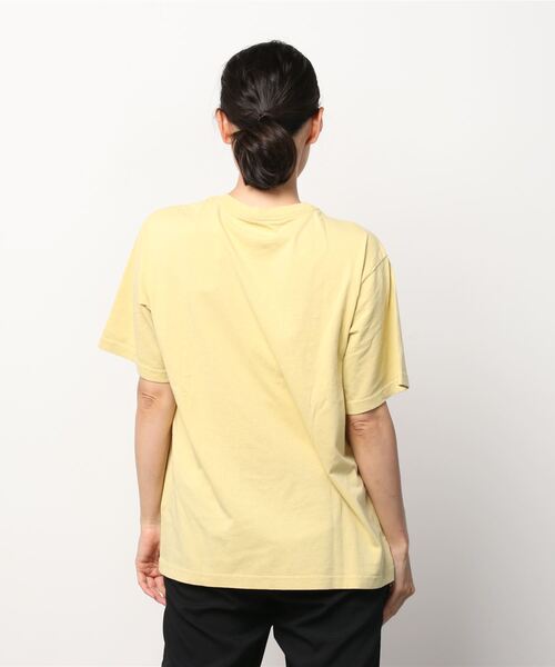 Dickies(ディッキーズ)の「Dickies ディッキーズ カレッジロゴプリント 半袖Tシャツ(Tシャツ/カットソー・レディース・ホワイト/パープル/イエロー/ブルーグリーン/チャコール・フリー)」の7枚目の写真