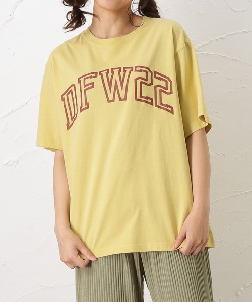 Dickies(ディッキーズ)の「Dickies ディッキーズ カレッジロゴプリント 半袖Tシャツ(Tシャツ/カットソー・レディース・ホワイト/パープル/イエロー/ブルーグリーン/チャコール・フリー)」の15枚目の写真