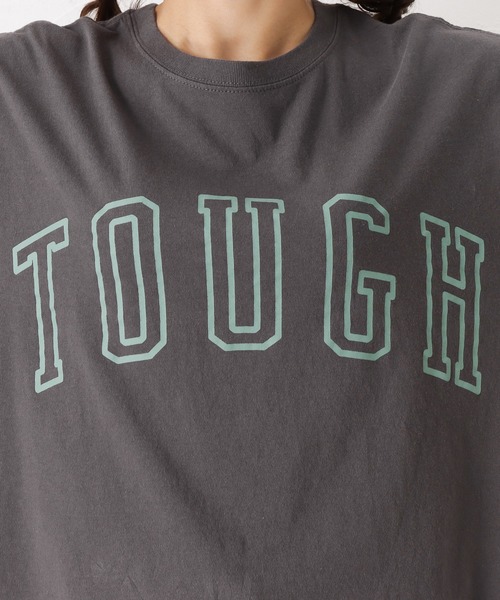 Dickies(ディッキーズ)の「Dickies ディッキーズ カレッジロゴプリント 半袖Tシャツ(Tシャツ/カットソー・レディース・ホワイト/パープル/イエロー/ブルーグリーン/チャコール・フリー)」の17枚目の写真