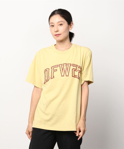 Dickies(ディッキーズ)の「Dickies ディッキーズ カレッジロゴプリント 半袖Tシャツ(Tシャツ/カットソー・レディース・ホワイト/パープル/イエロー/ブルーグリーン/チャコール・フリー)」の12枚目の写真