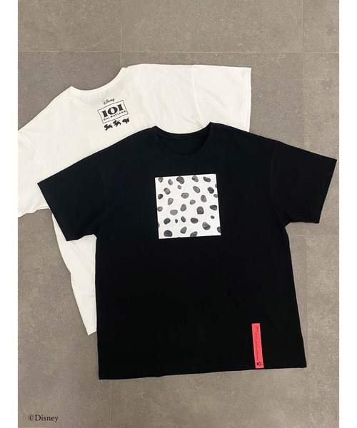 Honey Salon(ハニーサロン)の「101/ダルメシアンプリントTシャツ(Tシャツ/カットソー・レディース・オフホワイト/ブラック・FREE)」の14枚目の写真