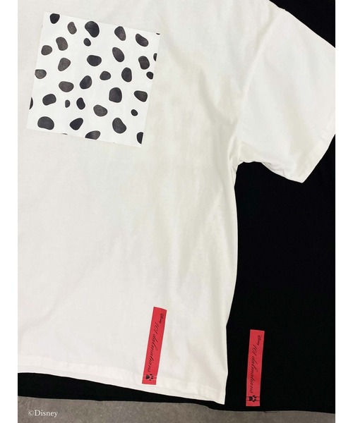 Honey Salon(ハニーサロン)の「101/ダルメシアンプリントTシャツ(Tシャツ/カットソー・レディース・オフホワイト/ブラック・FREE)」の17枚目の写真